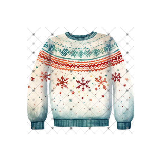 Watercolor Christmas Sweater - All 3 for $6