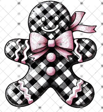 Checkered Gingerbread Cookie png