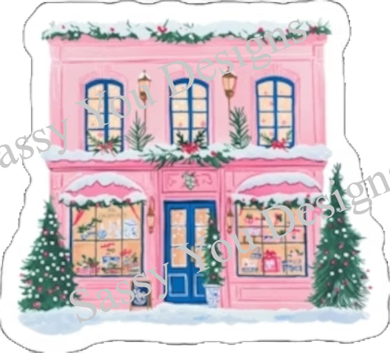 Pink Holiday Storefront